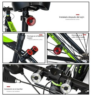Foto 3 | Xtellar Pack 2 Luces Led Estroboscópicas De Seguridad Para Bicicletas Rojas Y Blancas