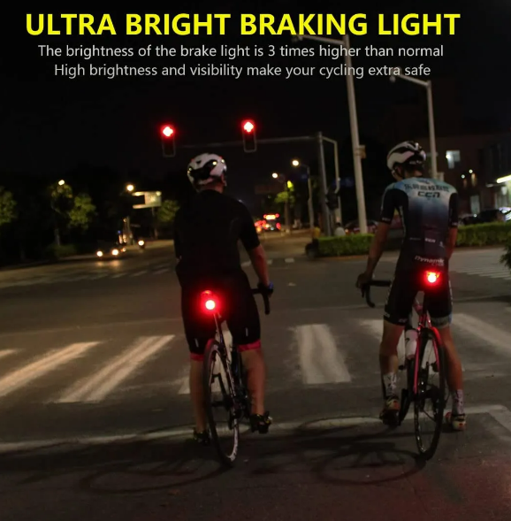 Foto 5 pulgar | Xtellar Lámpara Recargable De Alta Brillantez Para Bicicleta Con Luz Trasera Inteligente