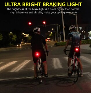 Foto 4 | Xtellar Lámpara Recargable De Alta Brillantez Para Bicicleta Con Luz Trasera Inteligente