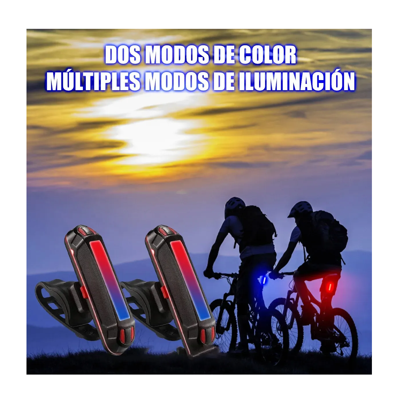 Foto 3 pulgar | Luces Led Lab.G para Bicicleta 4 Piezas
