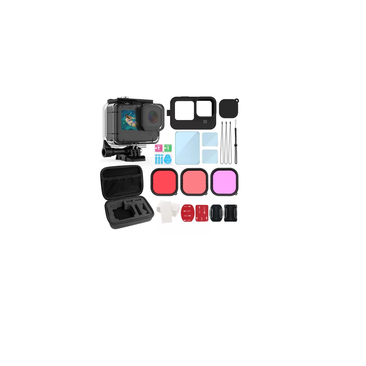 Foto 2 pulgar | Kit de Accesorios para Gopro Hero Eo Safe Imports 29 Piezas