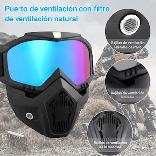 Foto 4 | Mascara Tactica Xtellar Removible Respirable Para Motocicleta