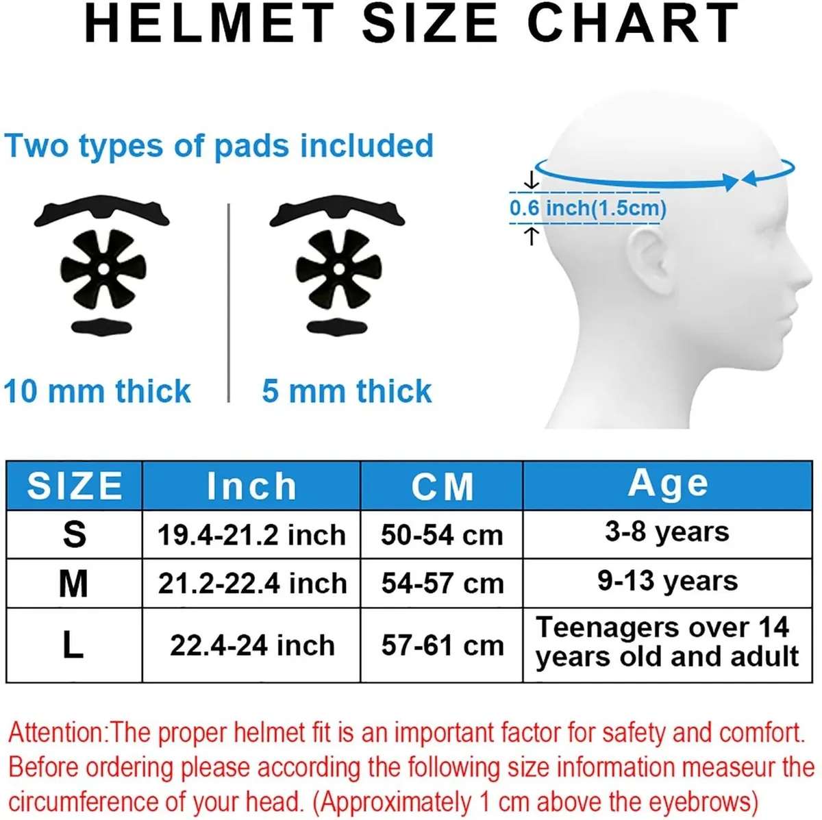 Foto 3 | Casco de Bicicleta para Niños 3 a 8 Años Malubero color Rojo