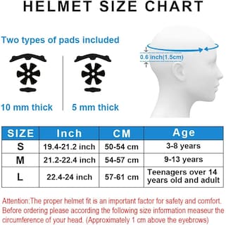 Foto 3 | Casco de Bicicleta para Niños de 3 a 8 Años Malubero color Negro