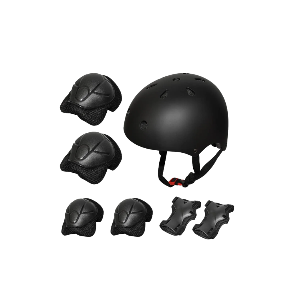 Casco de Protección Infantil para Bicicleta Malubero color Negro Edad 3-13 Años