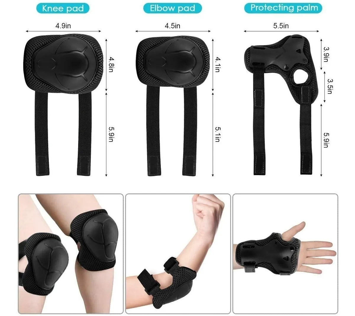 Foto 4 pulgar | Casco de Protección Infantil para Bicicleta Malubero color Negro Edad 3-13 Años