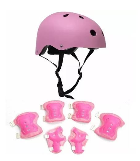 Foto 4 pulgar | Kit De Protección De Ciclismo Para Niños, Rosa
