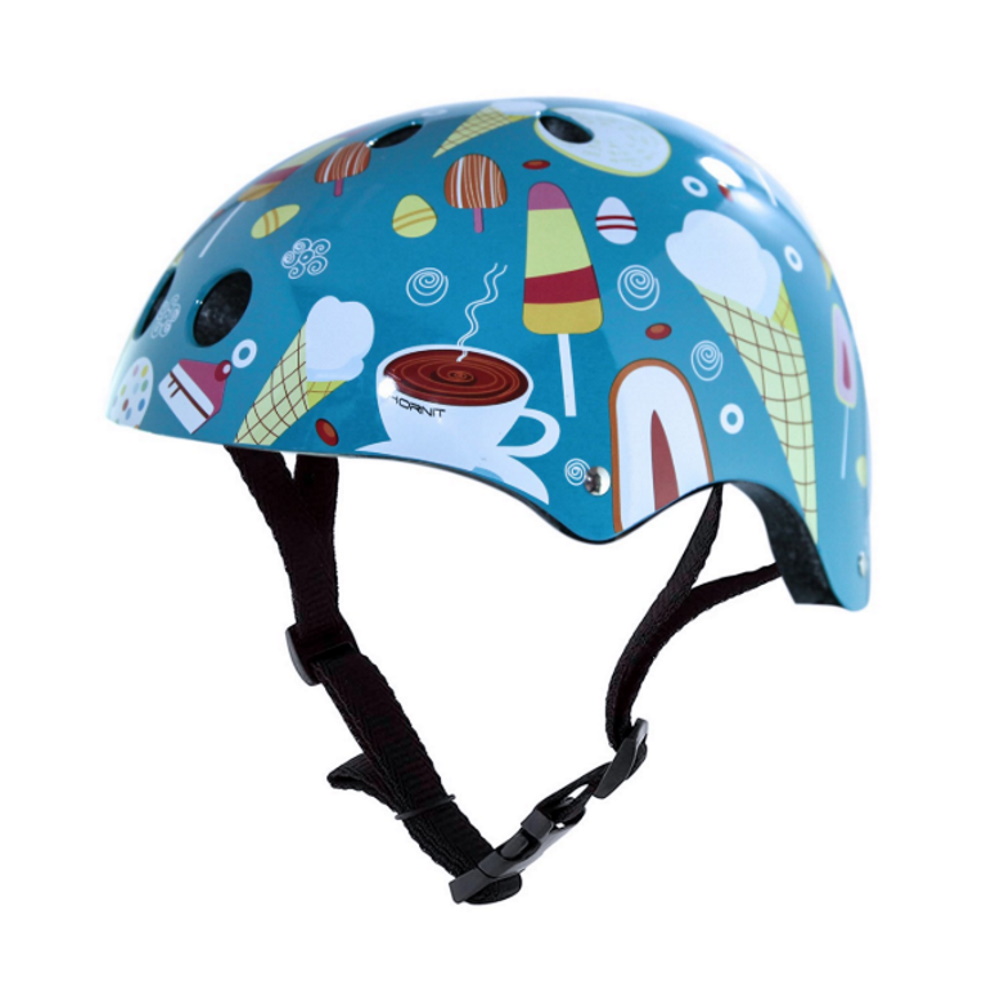 Foto 2 pulgar | Casco Hornit Infantil Ice Creams Luz Led Azul Niños Ciclismo