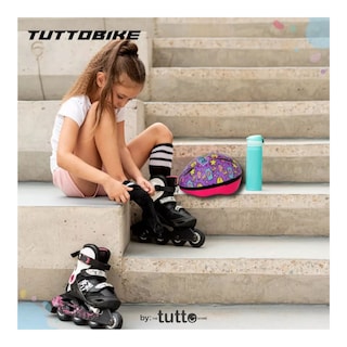 Foto 6 | Combo Casco Rodilleras Infantil Glam Girl Follow Your Dreams