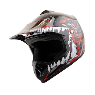 Foto 4 | Casco Wow Para Niños, Motocross, Bmx, Atv, Dragón, Rojo, Talla L - Venta Internacional.