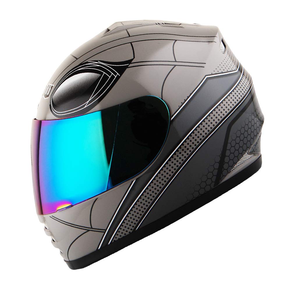 Foto 2 pulgar | Casco De Moto Wow Spider Negro Para Niños, Talla L - Venta Internacional.