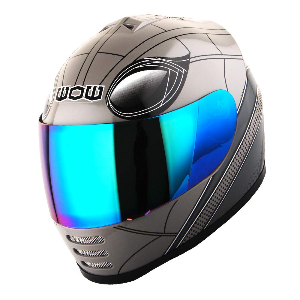 Foto 3 pulgar | Casco De Moto Wow Spider Negro Para Niños, Talla L - Venta Internacional.