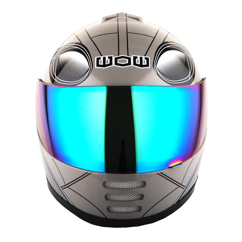 Foto 4 pulgar | Casco De Moto Wow Spider Negro Para Niños, Talla L - Venta Internacional.