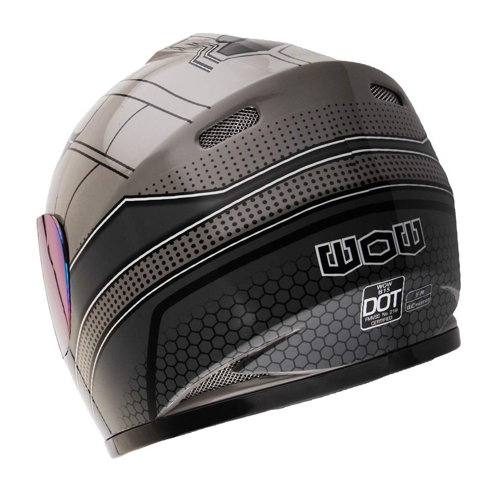 Foto 5 | Casco De Moto Wow Spider Negro Para Niños, Talla L - Venta Internacional.