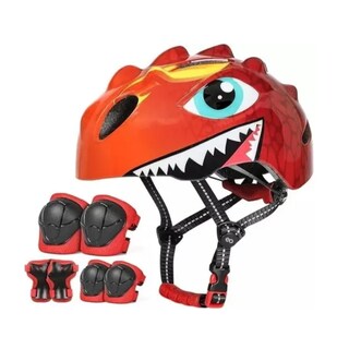 Foto 1 | Kit De Protección Rodilla Codo Bicicleta Patinaje Niño, 7pcs Eo Safe Imports Esi-19249 Rojo
