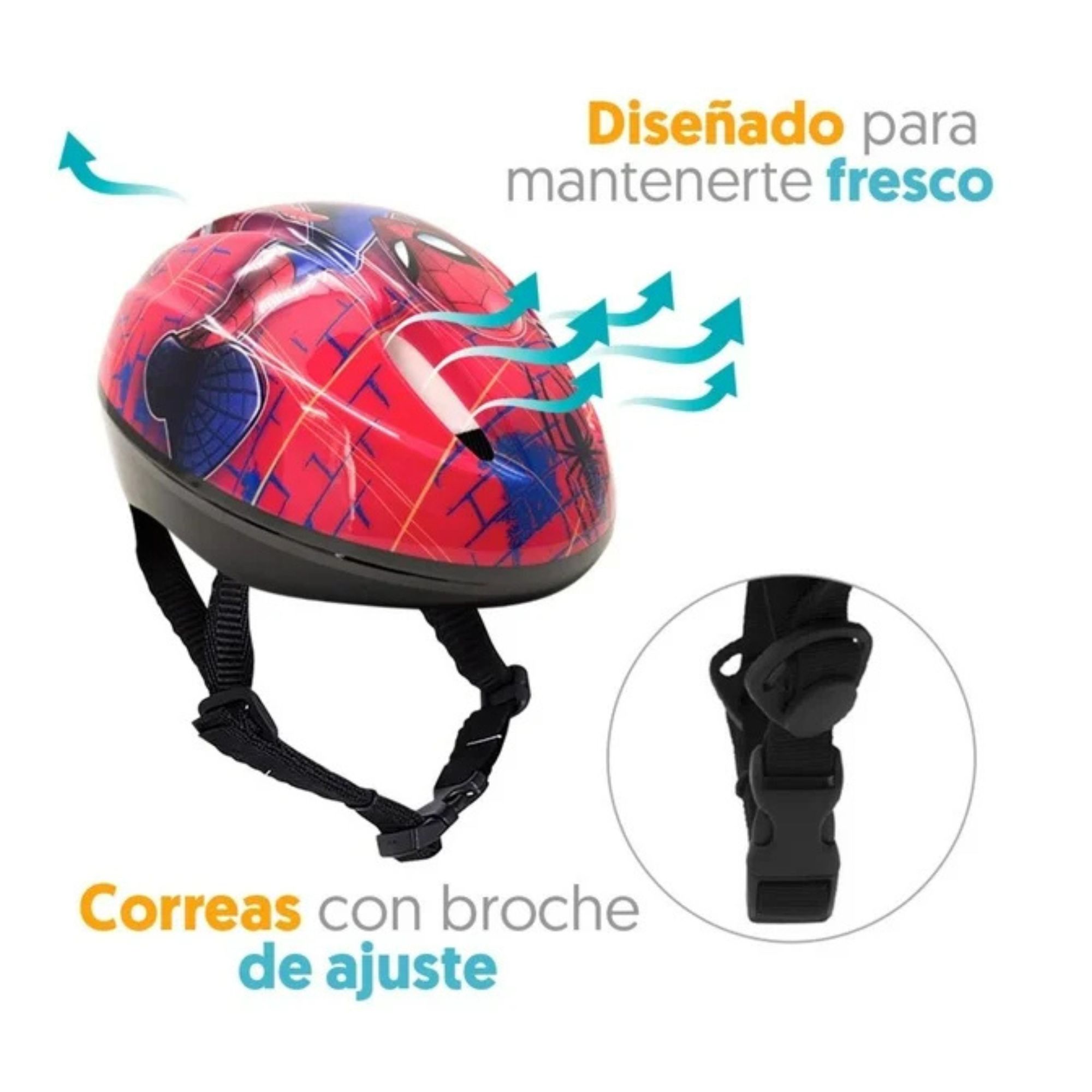 Foto 4 pulgar | Casco Rodilleras Y Coderas Spiderman