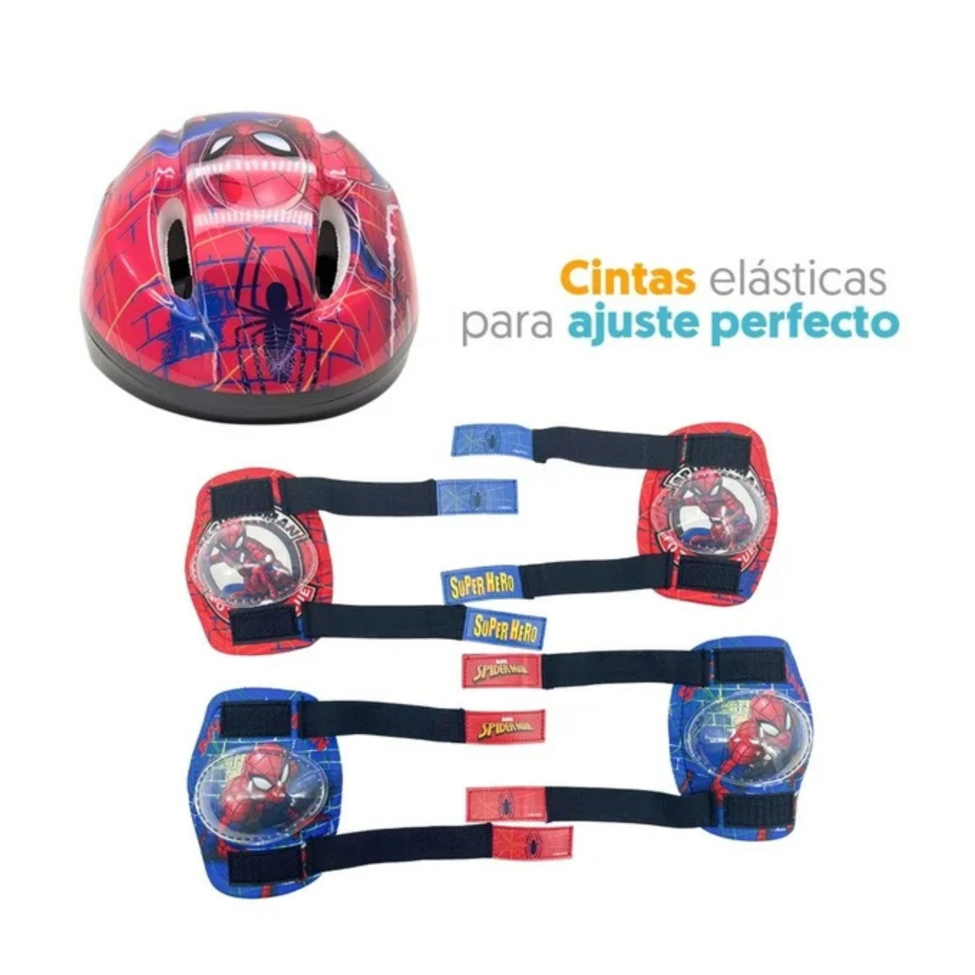 Foto 5 pulgar | Casco Rodilleras Y Coderas Spiderman