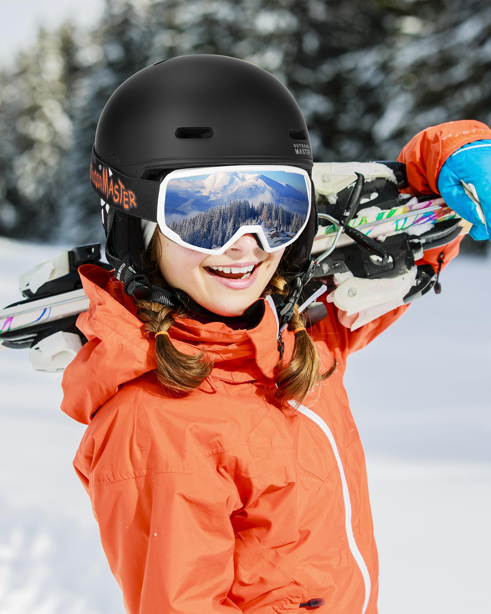 Foto 7 pulgar | Casco De Esquí Outdoormaster Para Niños, Tabla De Snowboard, Carcasa Duradera De Policarbonato - Venta Internacional.
