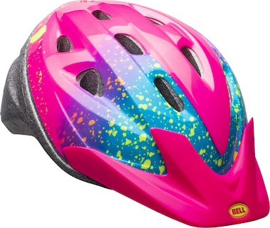 Foto 1 | Casco De Bicicleta Bell Child Rally Pink Splatter Stella 52-56 Cm - Venta Internacional.
