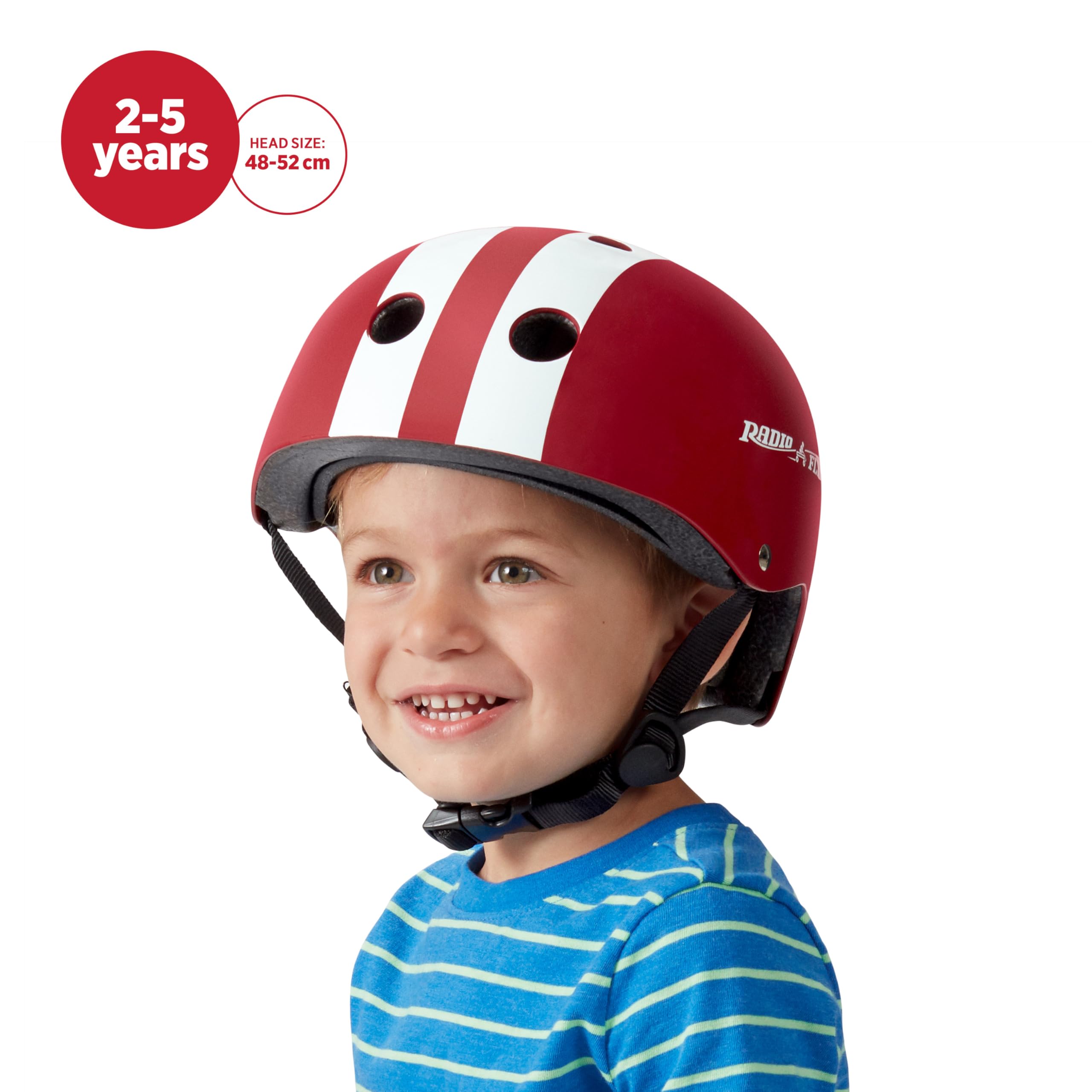 Foto 3 pulgar | Casco De Bicicleta Infantil Radio Flyer Rojo Para Patinar, Patinete Y Bicicleta - Venta Internacional.