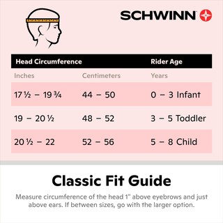 Foto 6 | Casco De Bicicleta Schwinn Classic Para Niños De 3 A 5 Años, 48 A 52 Cm - Venta Internacional.