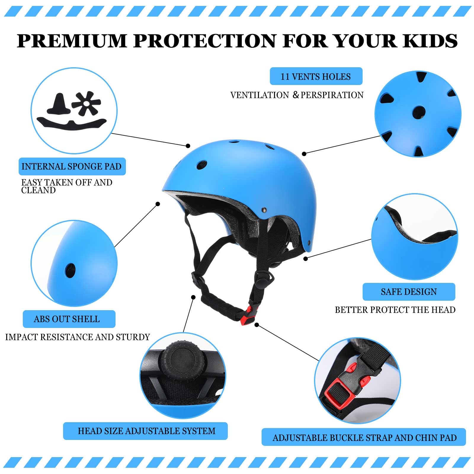 Foto 4 pulgar | Casco De Bicicleta Para Niños Kingdder Certificado Por La Cpsc De 5 A 8 Años, 8 Unidades - Venta Internacional.