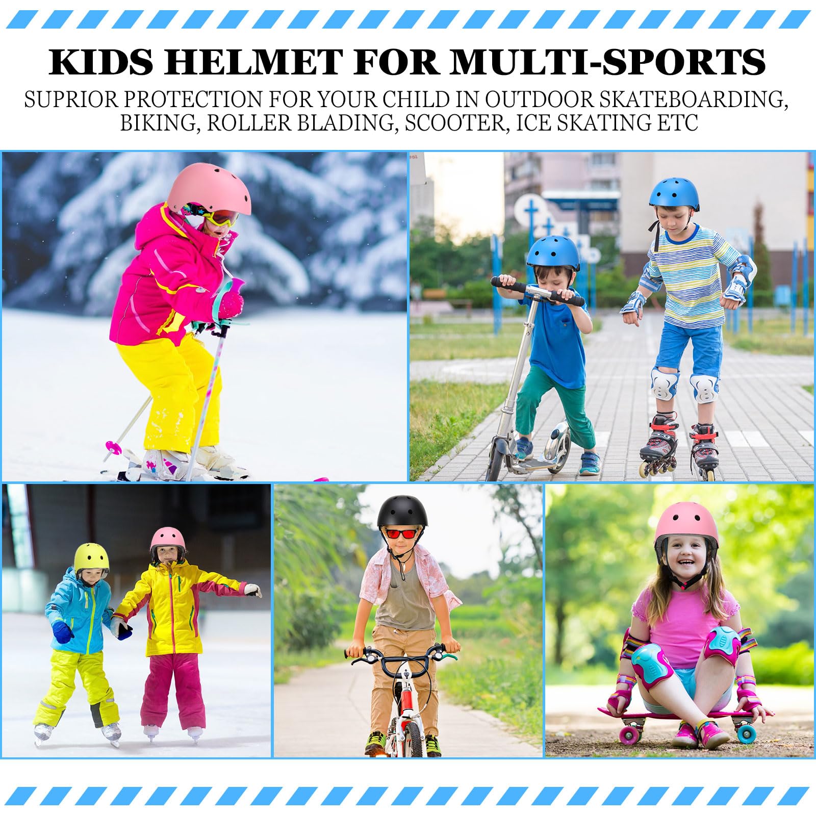 Foto 7 pulgar | Casco De Bicicleta Para Niños Kingdder Certificado Por La Cpsc De 5 A 8 Años, 8 Unidades - Venta Internacional.