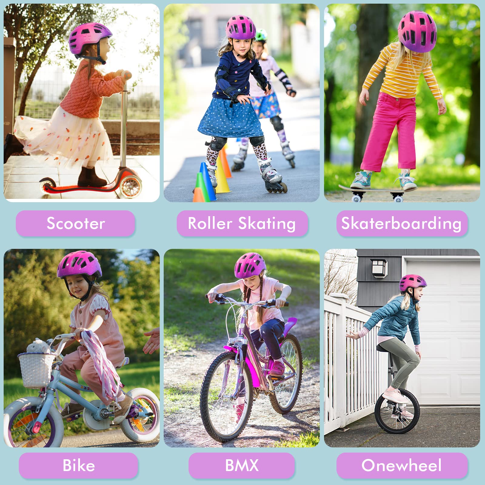 Foto 8 pulgar | Casco De Bicicleta Infantil Zacro Para Niños Y Niñas De 2, 5, 5, 8, 8, 14 Años - Venta Internacional.