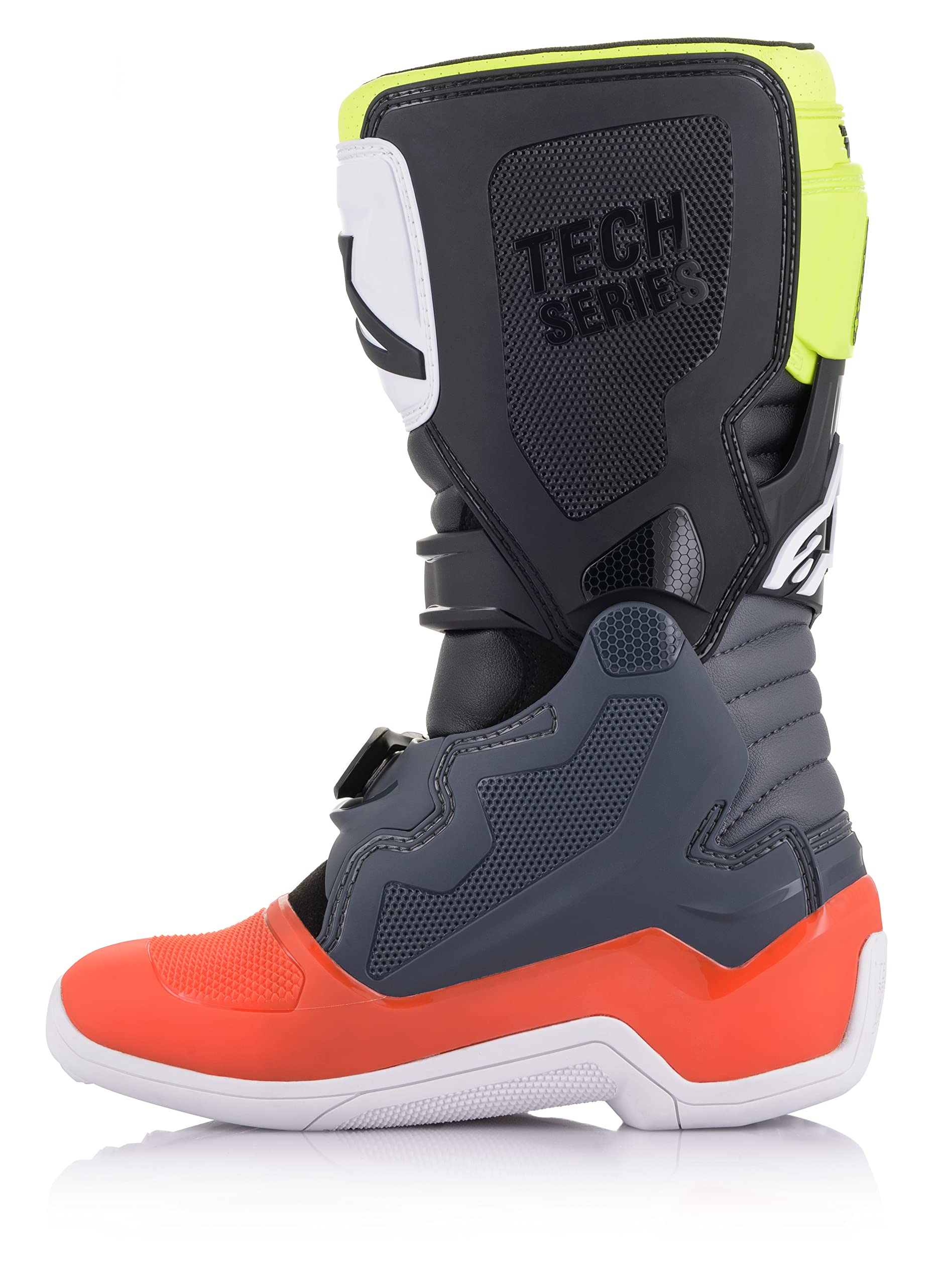 Foto 4 pulgar | Botas Alpinestars Tech 7s Para Niños Negro/plateado/blanco/dorado - Venta Internacional.