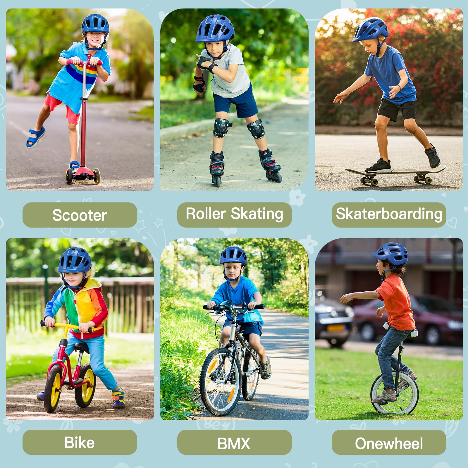 Foto 7 | Casco De Bicicleta Infantil Zacro Para Niños Y Niñas De 2 A 14 Años - Venta Internacional.