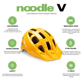 Foto 5 | Casco De Bicicleta Joovy Noodle V Kids Xs-s Goldy Para Niños Y Niños Pequeños - Venta Internacional.
