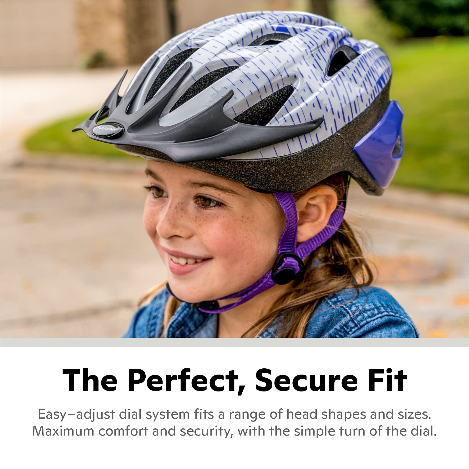 Foto 5 pulgar | Casco De Bicicleta Schwinn Thrasher Para Niños De 5 A 8 Años, Azul/morado - Venta Internacional.