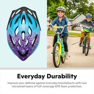 Foto 5 | Casco De Bicicleta Schwinn Thrasher Para Niños De 5 A 8 Años, Azul/morado - Venta Internacional.