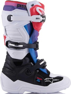 Foto 2 | Botas De Motocross Alpinestars Tech 7s Youth (blanco/negro/arcoíris) - Venta Internacional.