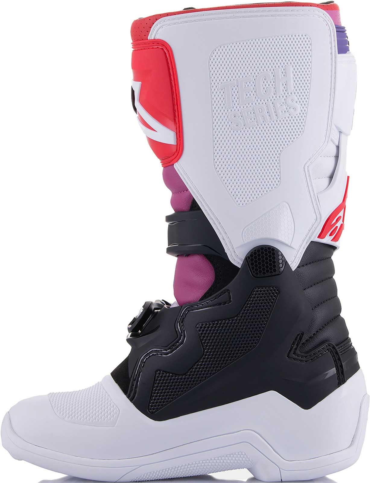 Foto 4 pulgar | Botas De Motocross Alpinestars Tech 7s Youth (blanco/negro/arcoíris) - Venta Internacional.