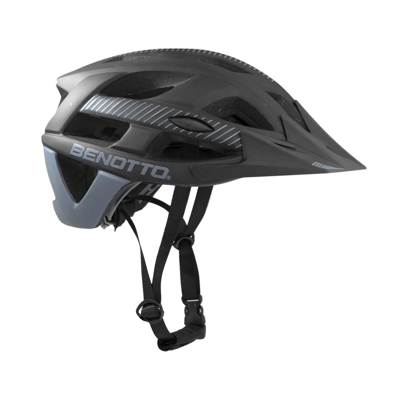 Casco para Ciclista de Montaña Benotto HB3-9 Negro con Visera