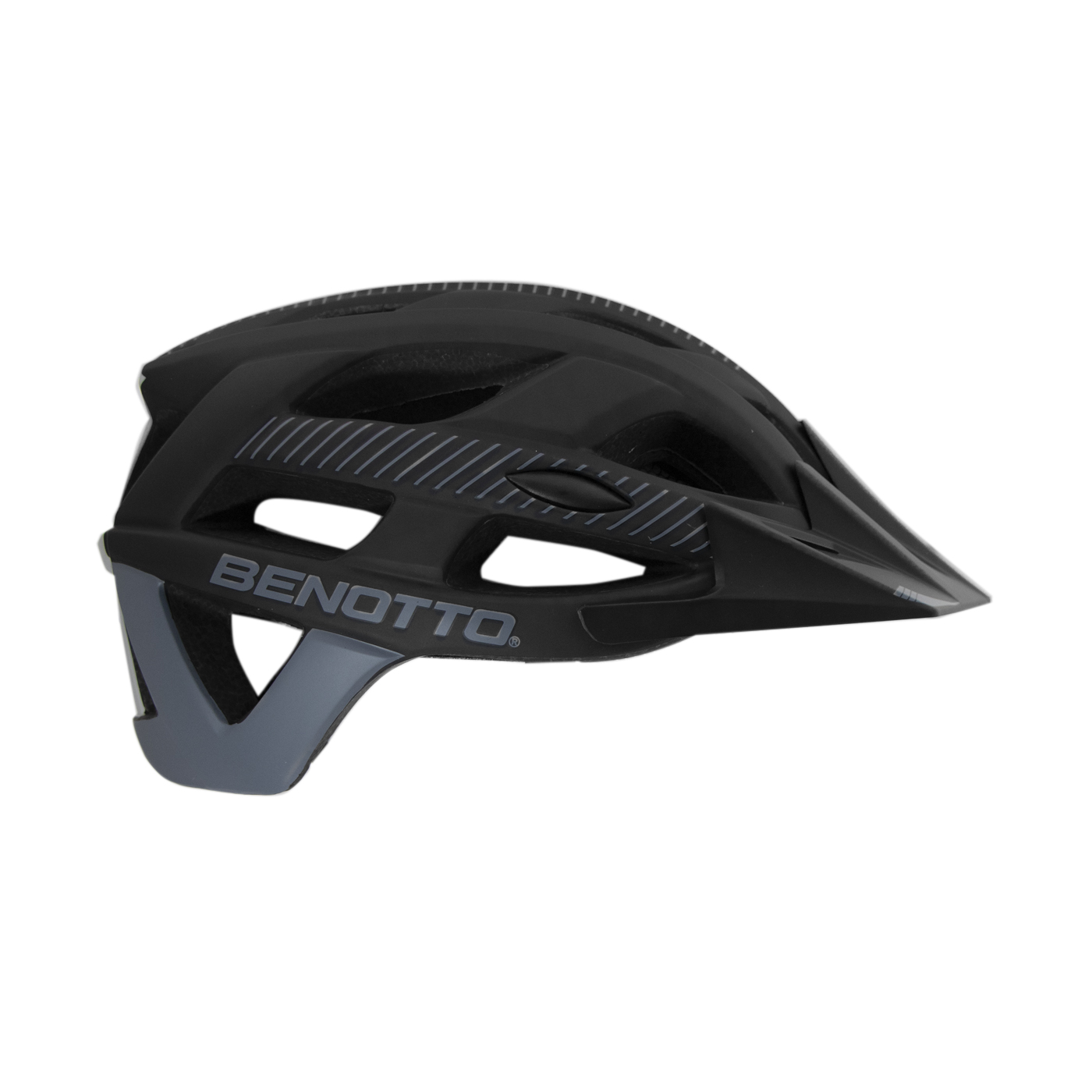 Foto 3 pulgar | Casco para Ciclista de Montaña Benotto HB3-9 Negro con Visera