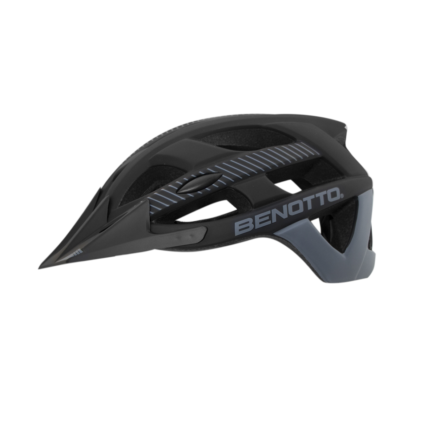 Foto 4 pulgar | Casco para Ciclista de Montaña Benotto HB3-9 Negro con Visera