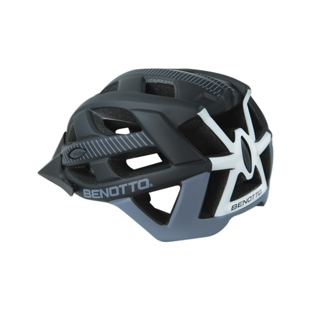 Foto 6 pulgar | Casco para Ciclista de Montaña Benotto HB3-9 Negro con Visera