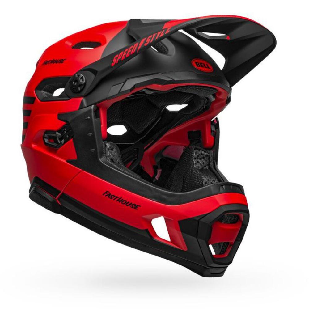 Foto 2 pulgar | Casco Ciclismo Downhill Bell Super Dh Spherical Rojo