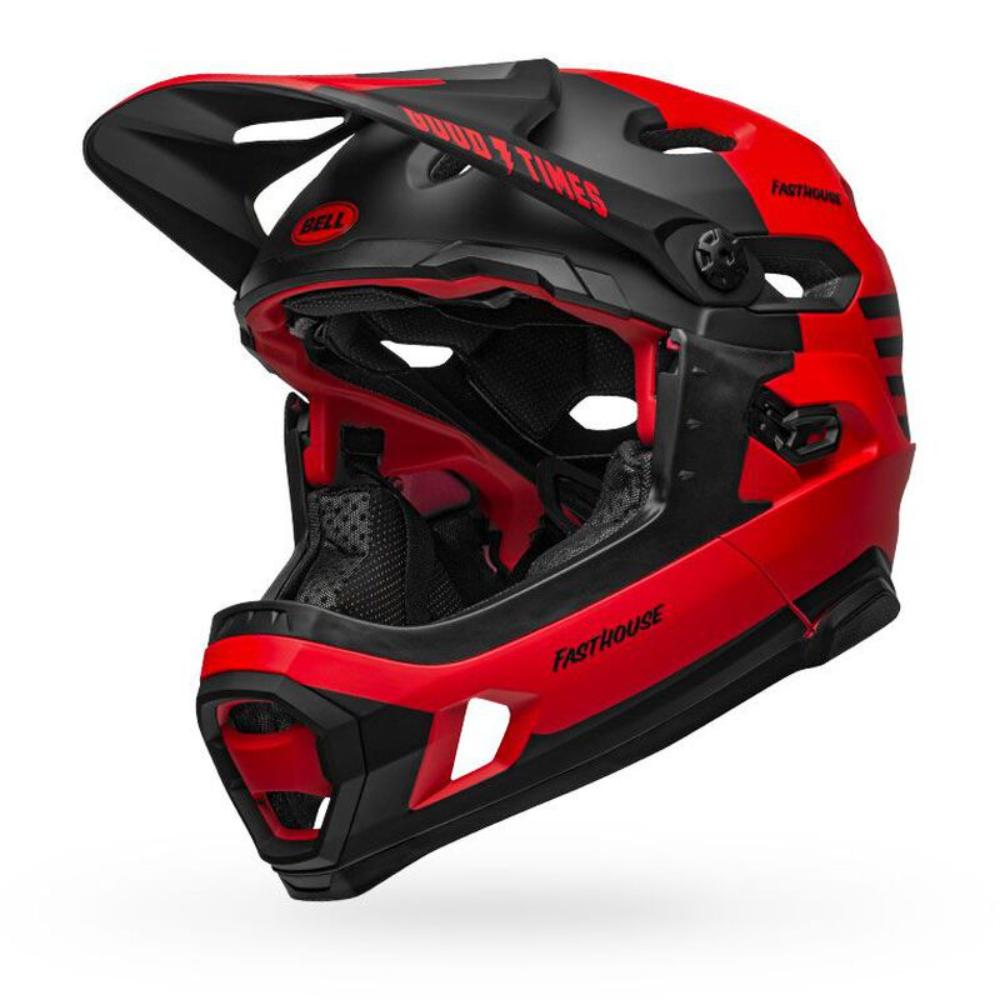 Casco Ciclismo Downhill Bell Super Dh Spherical Rojo Coppel