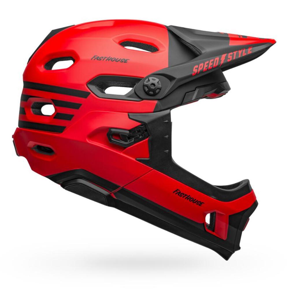 Foto 4 pulgar | Casco Ciclismo Downhill Bell Super Dh Spherical Rojo