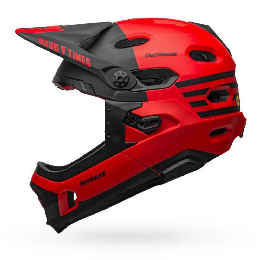 Foto 5 pulgar | Casco Ciclismo Downhill Bell Super Dh Spherical Rojo