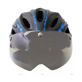 Foto 2 | Casco de Ciclismo Tuttobike Azul con Visor Removible y Alta Protección