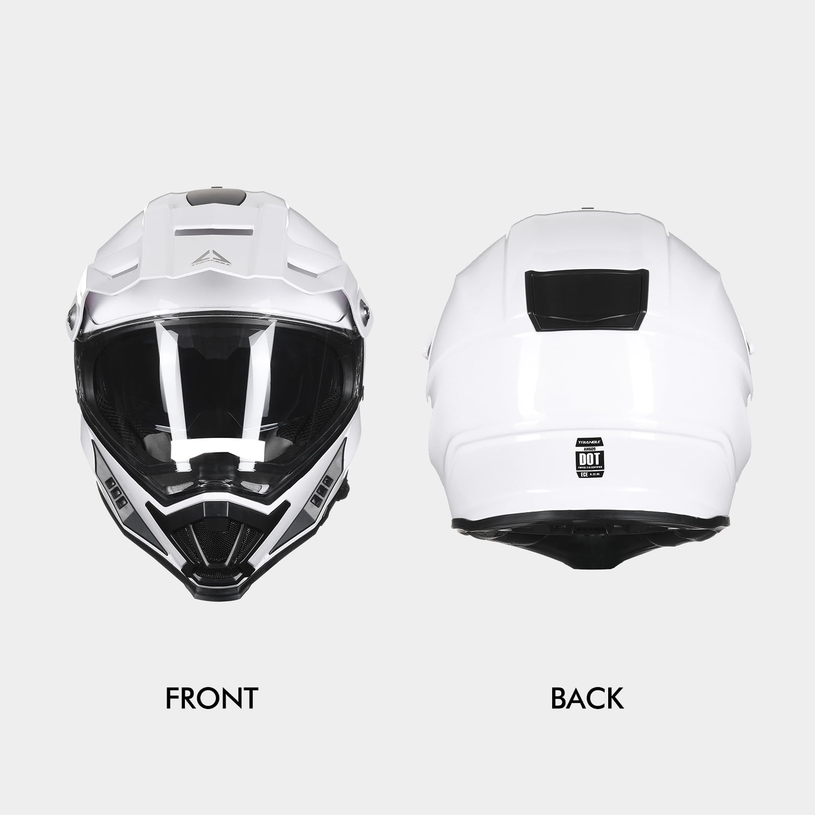 Foto 3 pulgar | Casco De Moto Triangle Dirt Bike Atv De Cara Completa Dot Para Adultos - Venta Internacional.