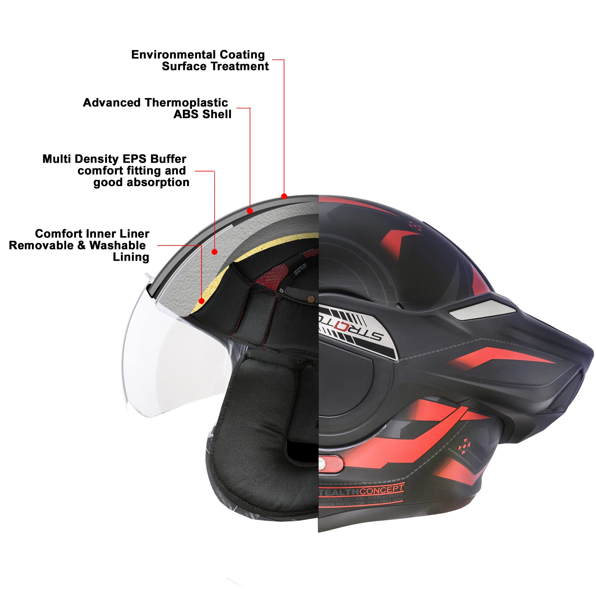 Foto 4 pulgar | Casco De Moto Beon, Modular Integral, Aprobado Por El Dot - Venta Internacional.