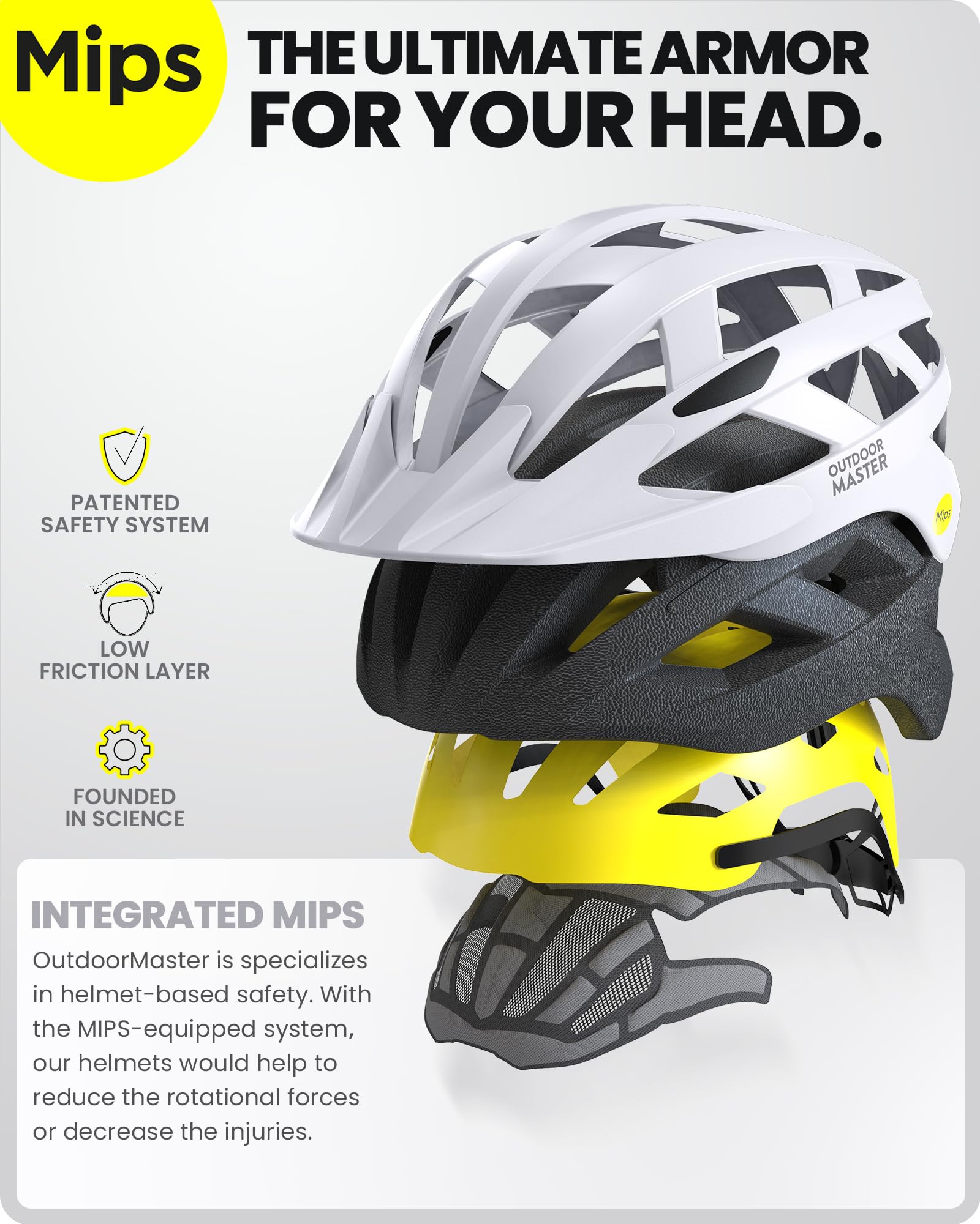 Foto 3 pulgar | Casco De Ciclismo Outdoormaster Mips Chalk Cliff Talla L - Venta Internacional.