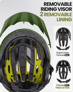 Foto 3 | Casco De Ciclismo Outdoormaster Mips Para Adultos, Recreativo, Color Verde Palma - Venta Internacional.