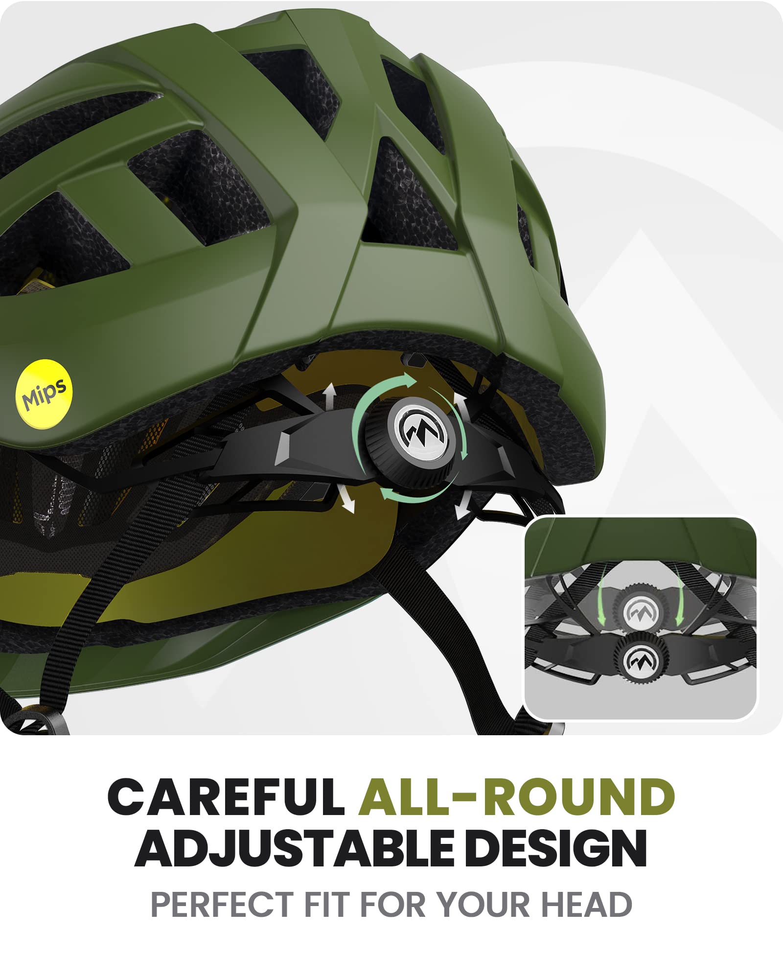 Foto 6 pulgar | Casco De Ciclismo Outdoormaster Mips Para Adultos, Recreativo, Color Verde Palma - Venta Internacional.