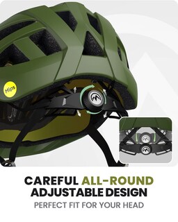 Foto 5 | Casco De Ciclismo Outdoormaster Mips Para Adultos, Recreativo, Color Verde Palma - Venta Internacional.